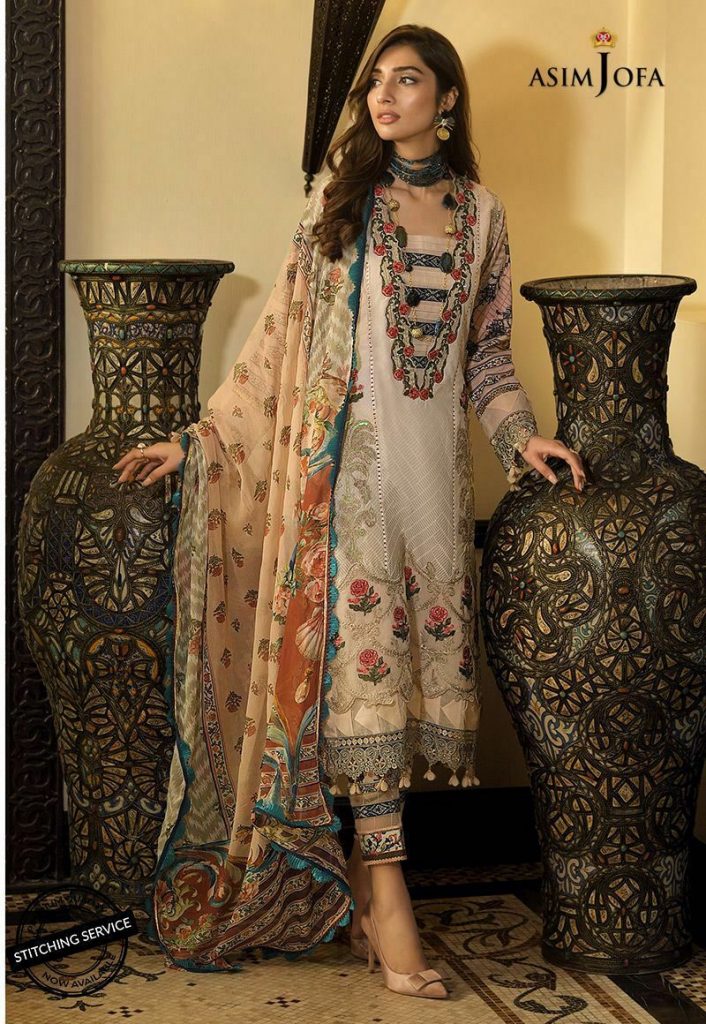 Asim Jofa Printed Embroidered Designer Lawn Dresses Collection 2020