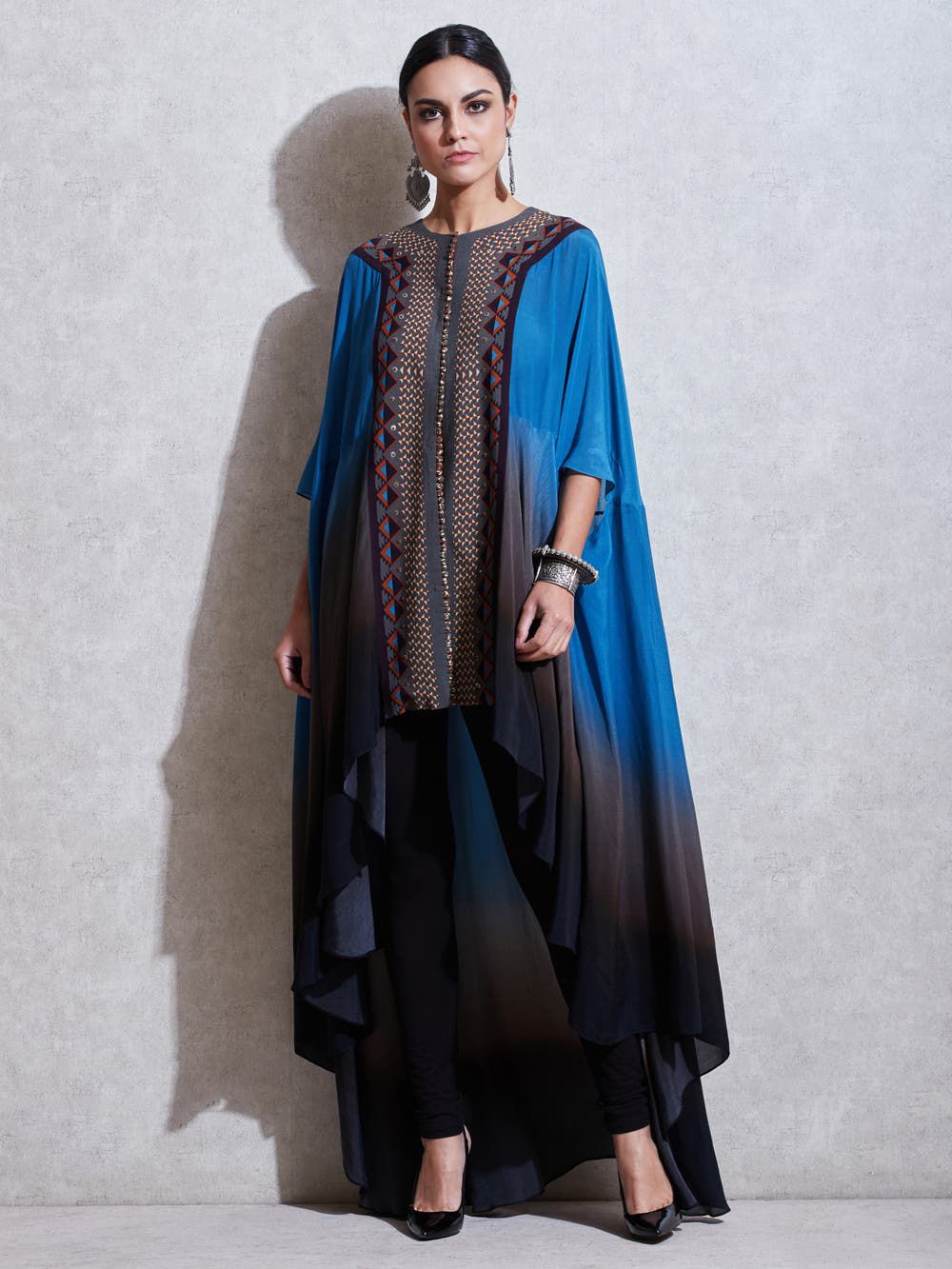 Indian Designer Chiffon Georgette tops blouse kurta Kurtis-Tunics for Women 