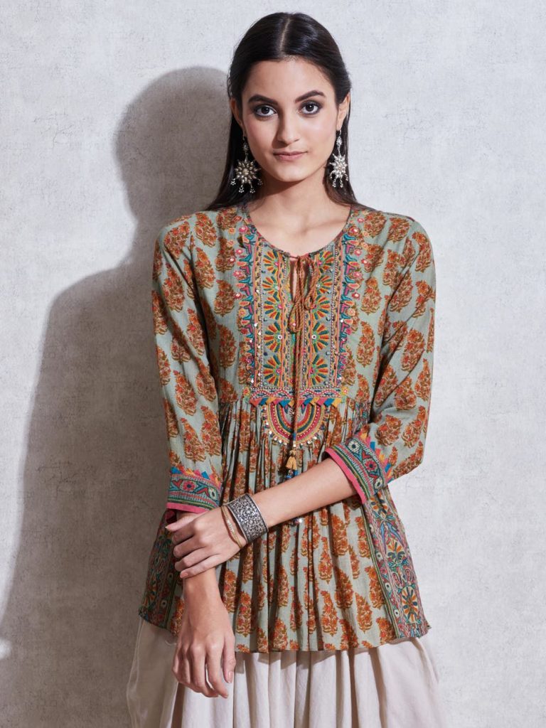 Indian Stylish Tunics Kurtis Ritu Kumar Collection 2023-2024