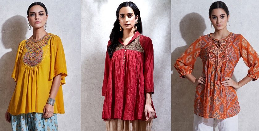 Short Kurtis Tunics – Indian Stylish Tunics Kurtis & Kurta Dress Ritu Kumar Collection