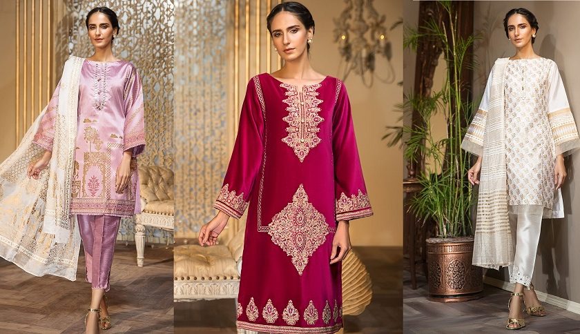 Khas Luxury Pret Silk & Velvet Kurtis Collection 2020-2021