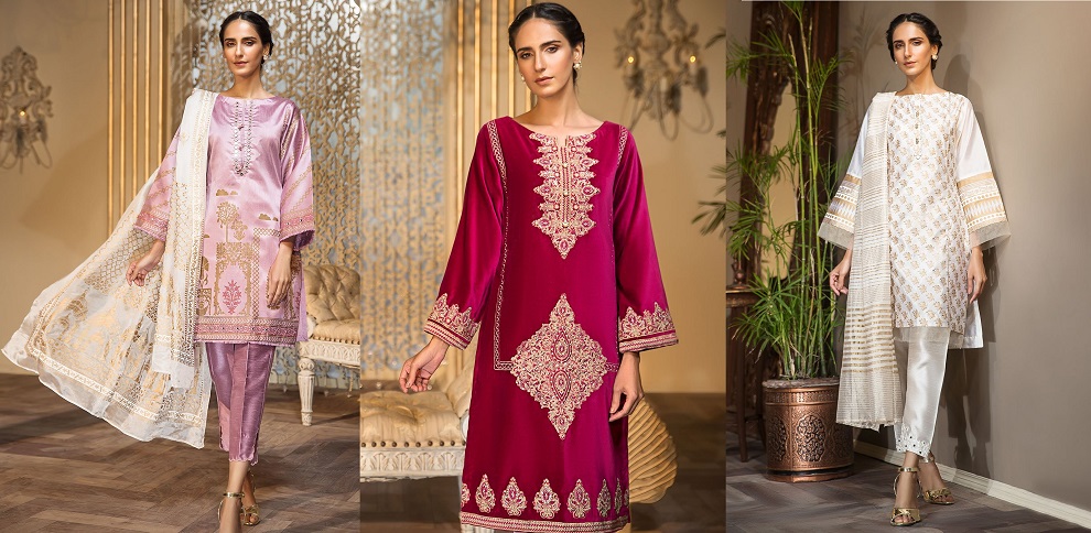 Khas Luxury Pret Silk & Velvet Kurtis Collection 2020-2021