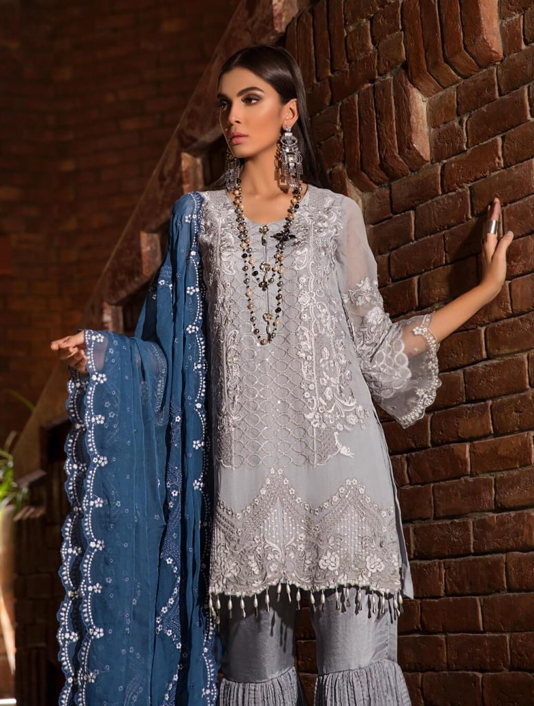 Khas Luxury Embroidered Chiffon Dresses Collection 2019