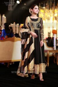 Asian Pakistani Black Color Dresses Combination Collection