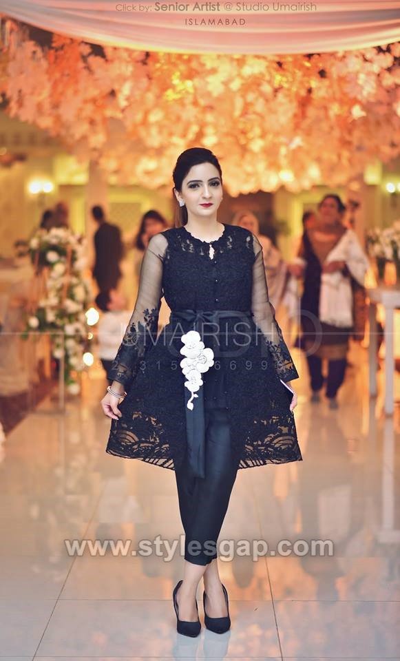 black short frock pakistani