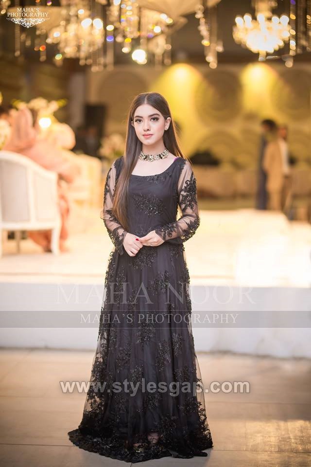 Black Silk Indian Gown Designs For Wedding – Gunj Fashion