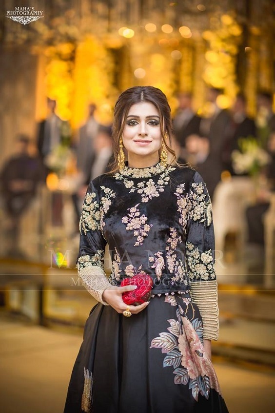 Asian Pakistani Black Dresses Combination Styles