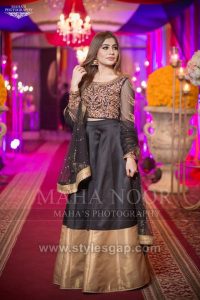 BLack ledhenga styles and designs combination