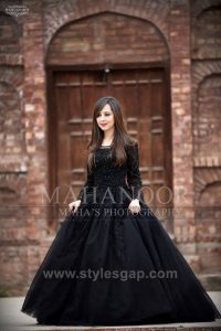 Asian Pakistani Black Color Dresses Combination Collection