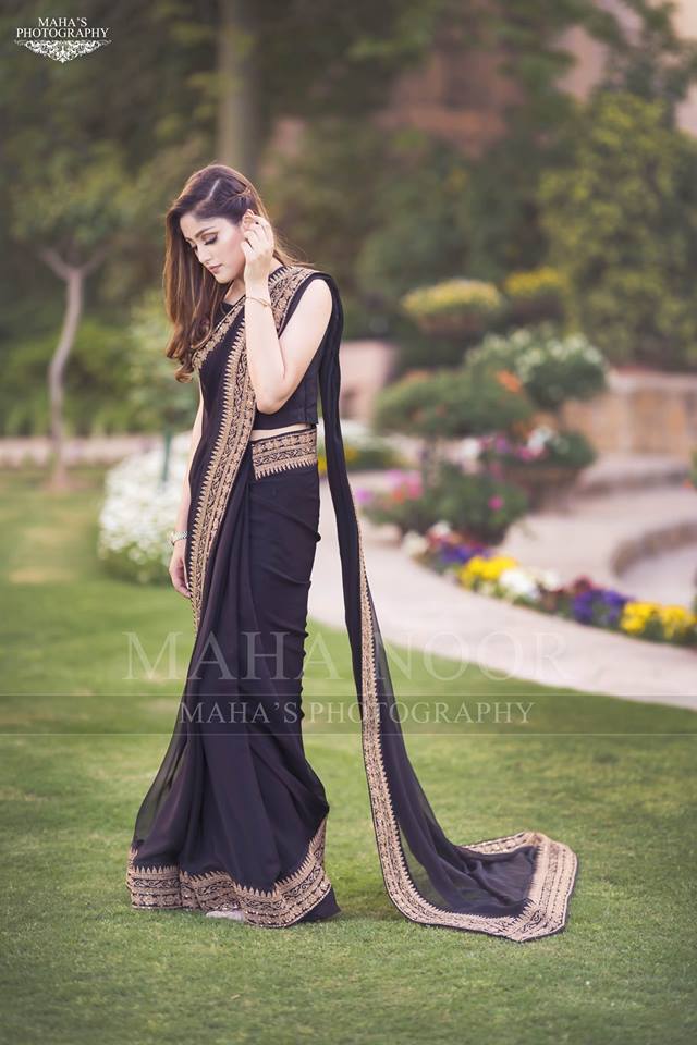 Asian Pakistani Black Color Dresses Combination Collection