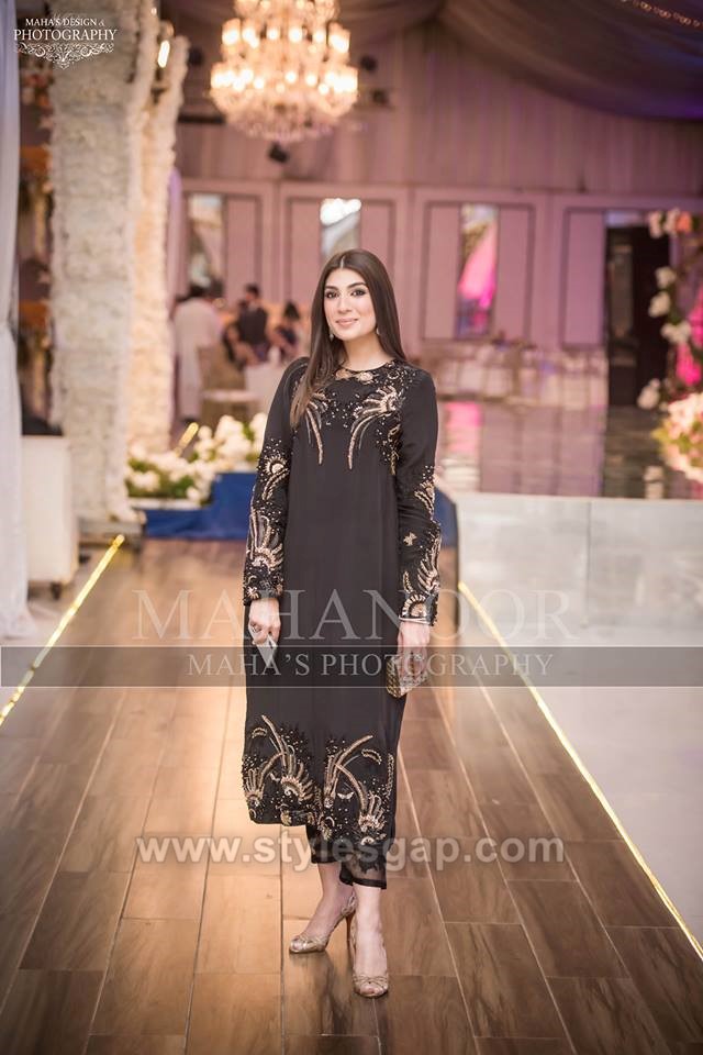 Asian Pakistani Black Color Dresses Combination Collection