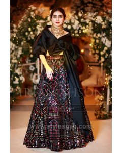 crop top & lehenga skirt