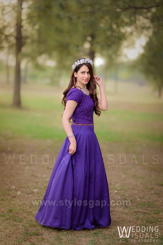 purple bridal shower dress