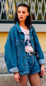 loose denim jacket