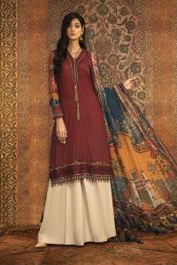 Latest Maria B Winter Printed Dresses