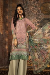 Latest Maria B Winter Printed Dresses