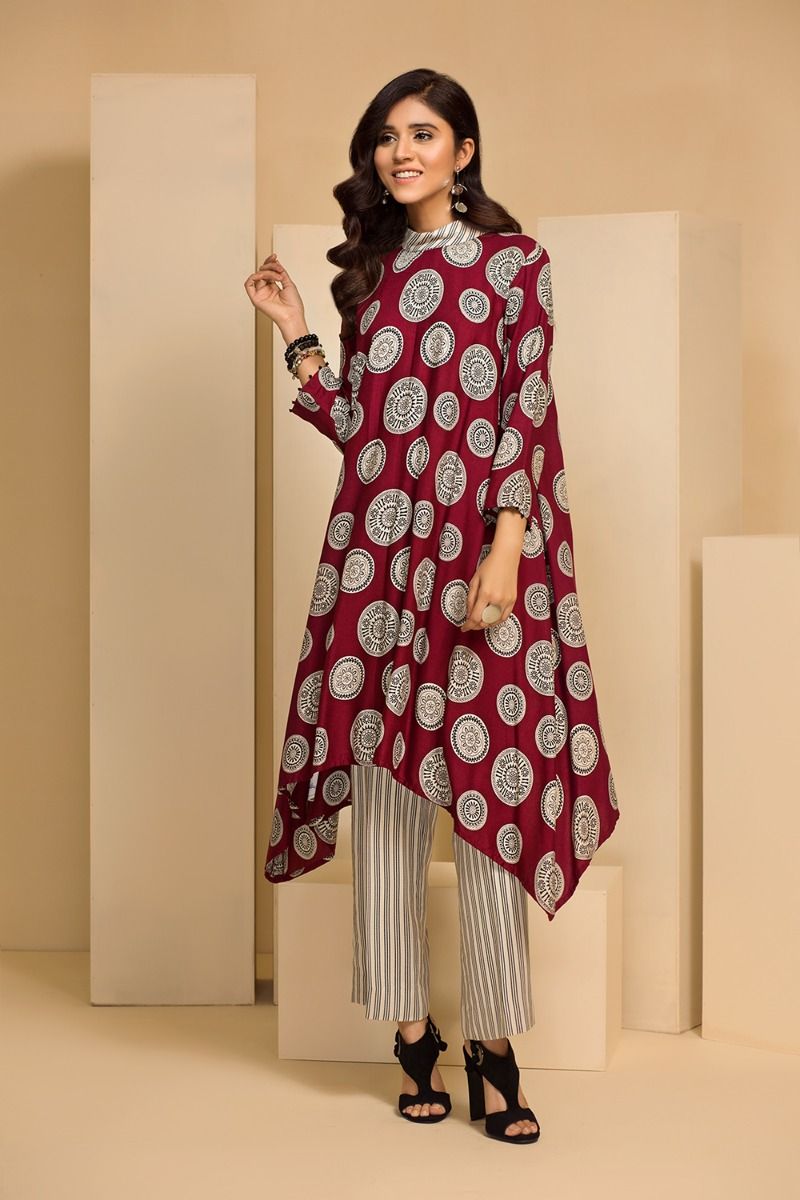 nishat linen long frocks