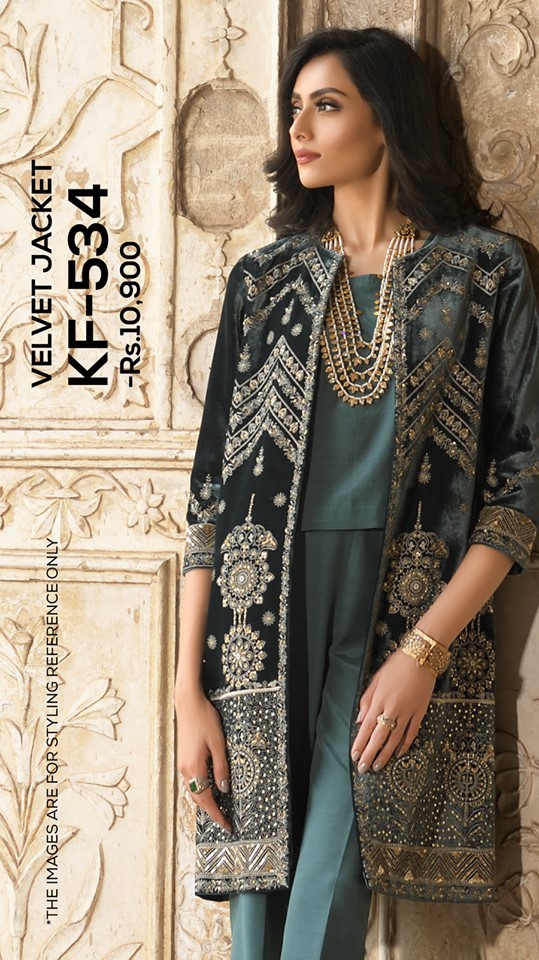 Nishat Linen Winter Formal Dresses Velvet Shawls & Jackets (21) -  StylesGap.com