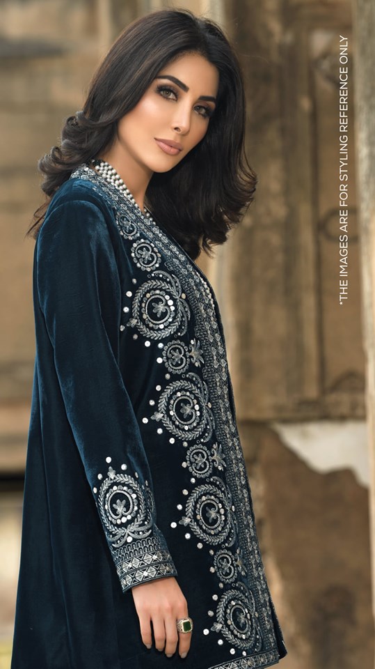 Nishat Linen Winter Formal Dresses Velvet Shawls & Jackets (6) -  StylesGap.com