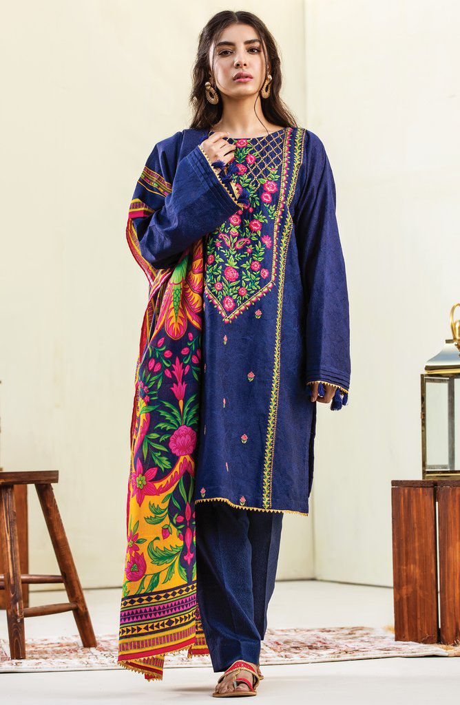 Orient Latest Winter Dresses 2022-23 by Embroidered Printed Suit