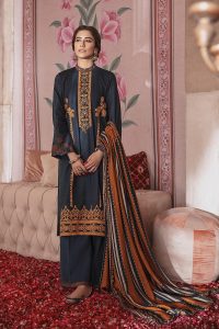 Cross Stitch Winter Printed Embroidered Dresses