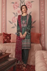 Cross Stitch Winter Printed Embroidered Dresses
