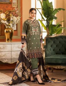 olive green Beautiful Winter Dresses