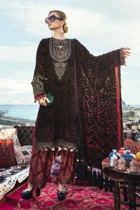 Maria B Latest Winter Linen Dresses Fancy Shawl
