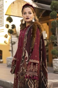 Maria B Latest Winter Linen Dresses Fancy Shawl