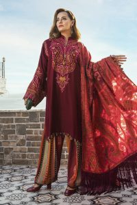 Maria B Latest Winter Linen Dresses Fancy Shawl