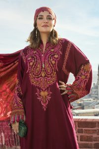 Maria B Latest Winter Linen Dresses Fancy Shawl