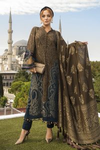 Maria B Latest Winter Linen Dresses Fancy Shawl