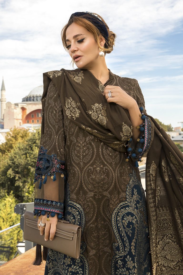 Maria B Latest Winter Linen Dresses Fancy Shawl Collection 20202021
