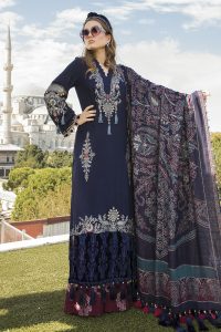 Maria B Latest Winter Linen Dresses Fancy Shawl
