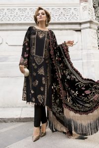 Maria B Latest Winter Linen Dresses Fancy Shawl