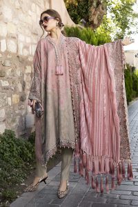 Maria B Latest Winter Linen Dresses Fancy Shawl