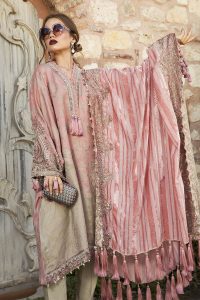 Maria B Latest Winter Linen Dresses Fancy Shawl