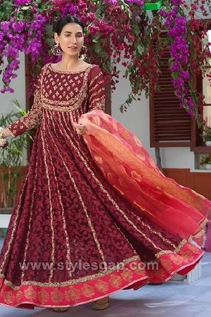 Latest Party & Wedding Wear Formal Peshwas Frocks