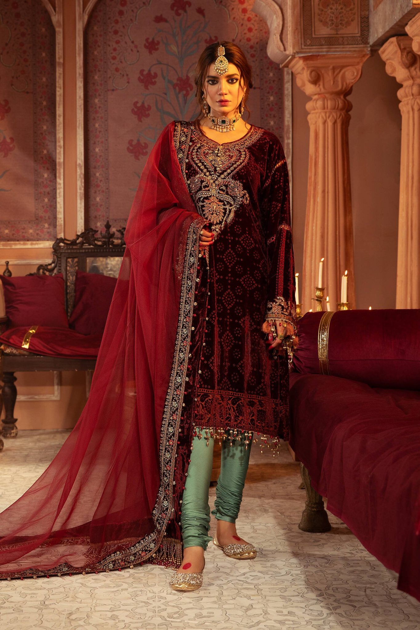 Maria B Velvet Formal Winter Party Wear Dresses 20232024