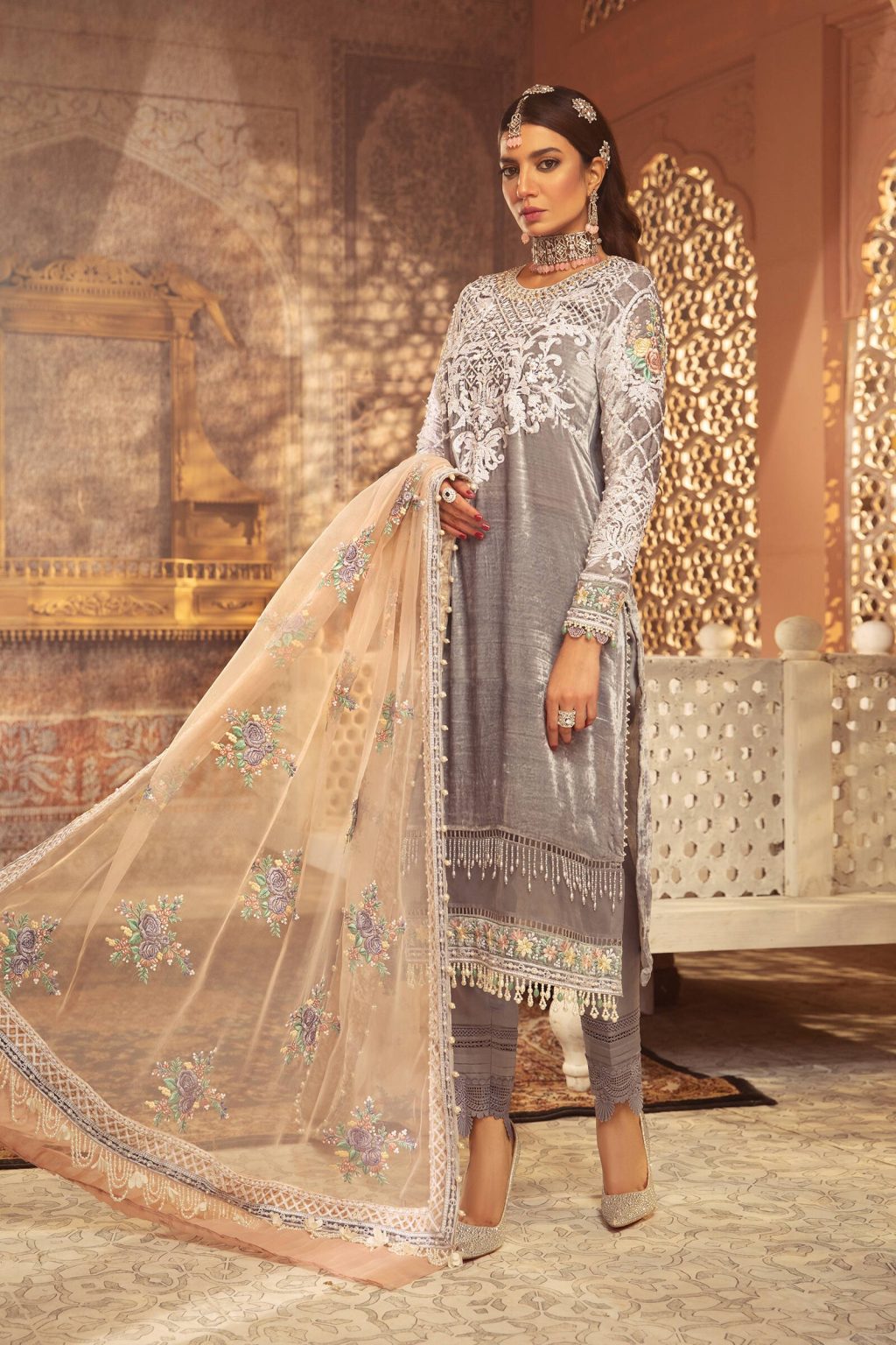 Maria B Velvet Formal Winter Party Wear Dresses 2024