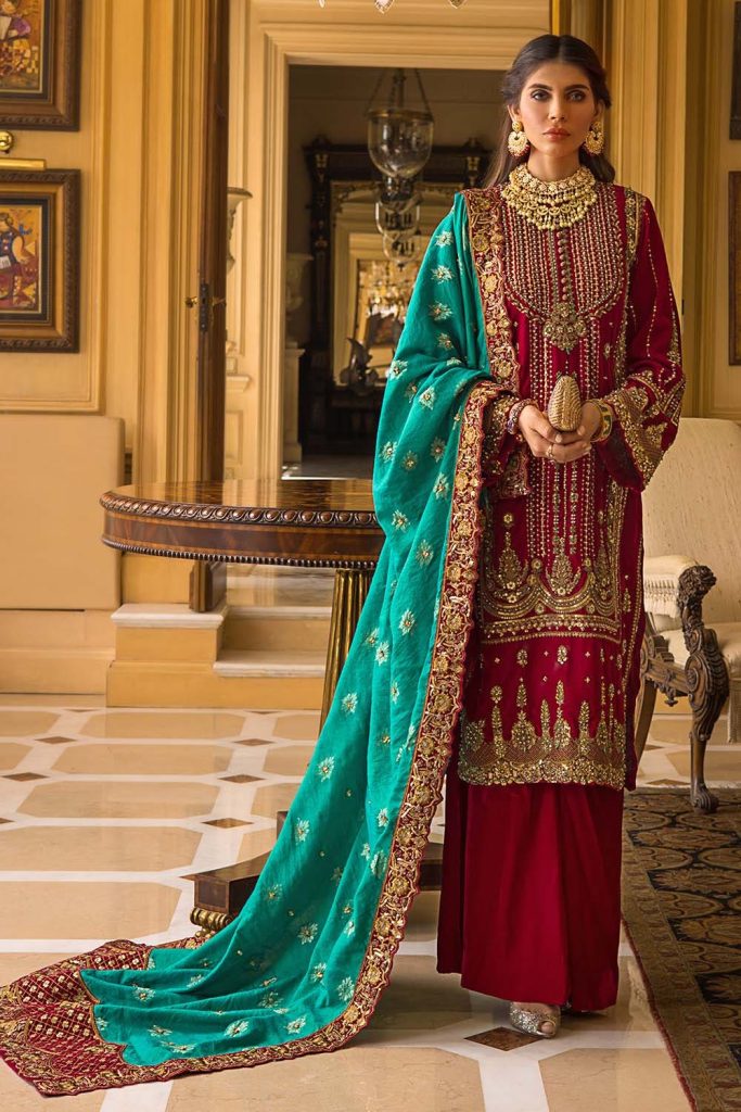 Gul Ahmed Fancy Winter Velvet Dresses Shawl Collection 202324