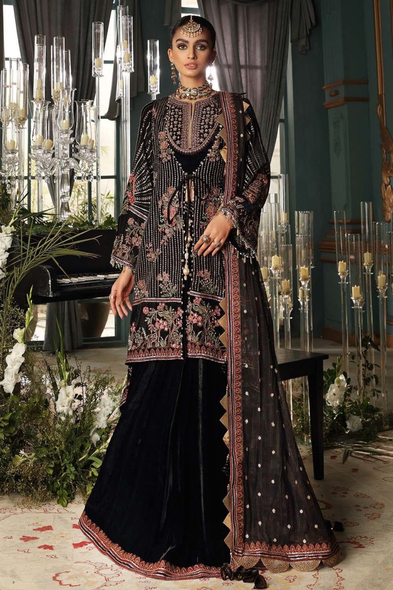 Gul Ahmed Fancy Winter Velvet Dresses Shawl Collection 202324