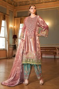 Maria B Embroidered Formal Winter Dresses