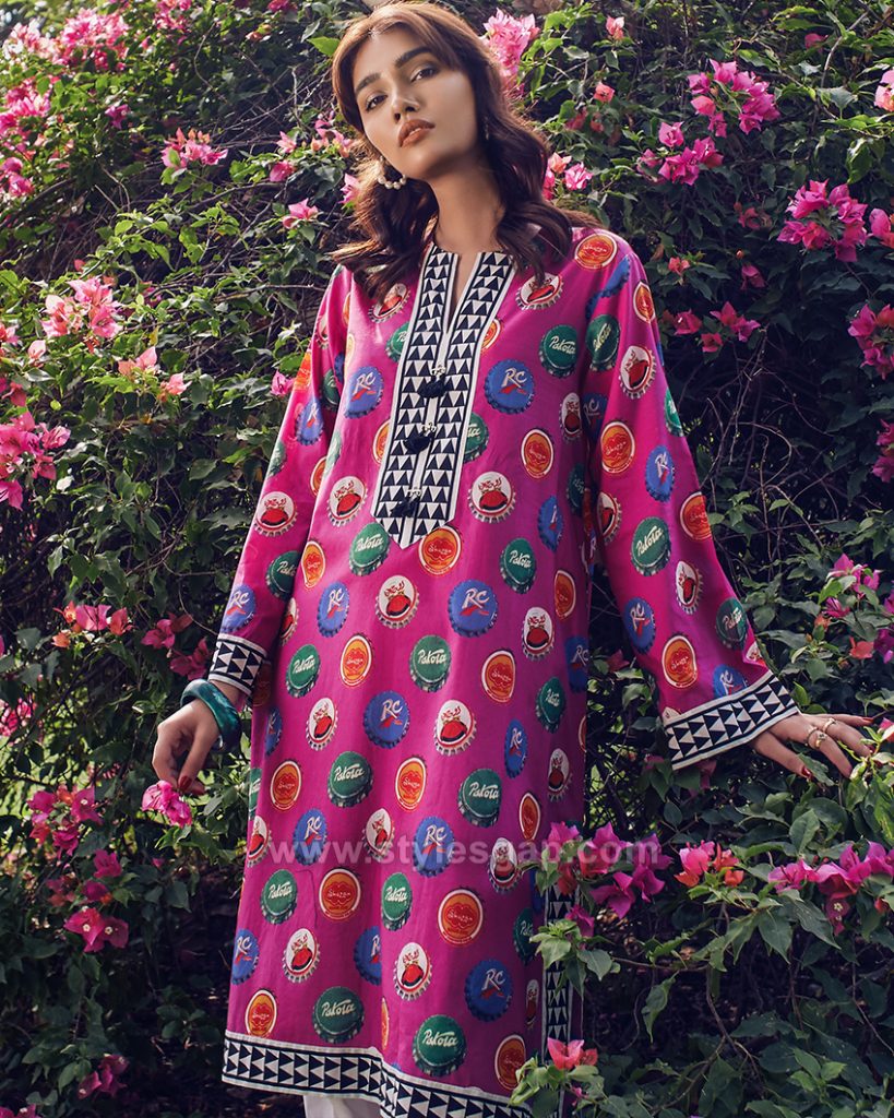 new stylish lawn kurti designs