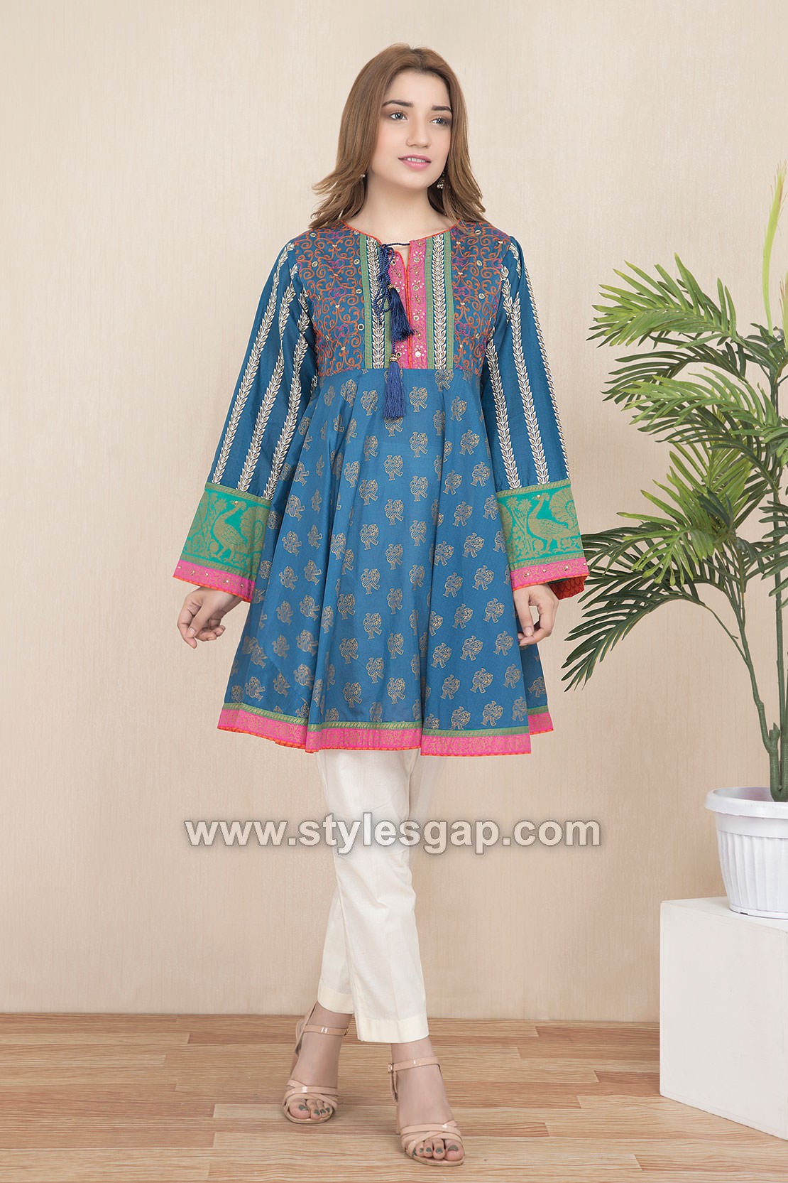 short frock kurti with jeans