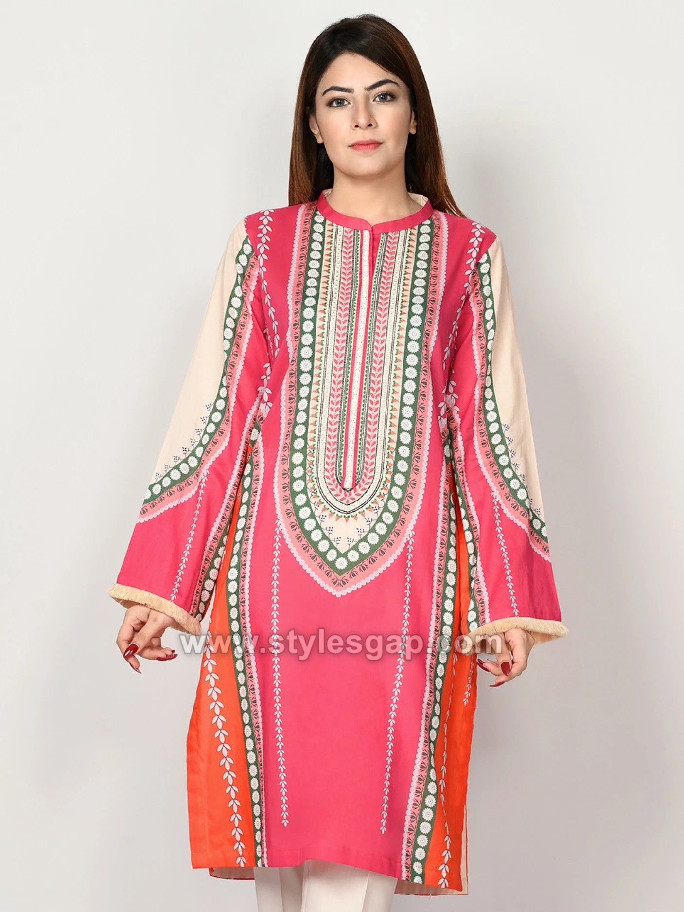 Printed Kurtas Latest Summer Lawn Kurti Designs Stitching Styles ...