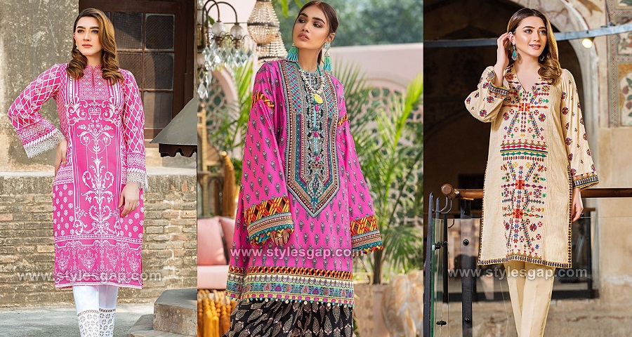 Simple lawn dresses stitching designs 2015 on sale
