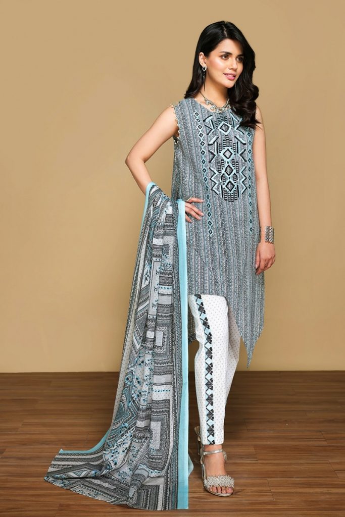 printed embroidered Nishat Linen Spring Summer Collection 2021 Best