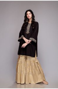 Latest Colorful Kurti Peplum Dresses