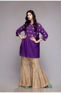 Latest Colorful Kurti Peplum Dresses